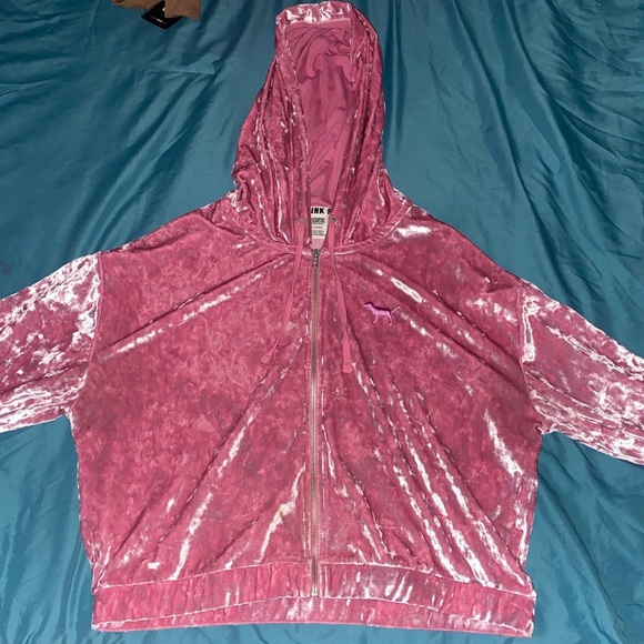 PINK Victoria's Secret Sweaters - PINK Velvet Hoodie 🎀